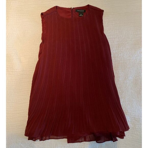 Burgundy Ruffle Shirt Club Monaco - Picture 1 of 4